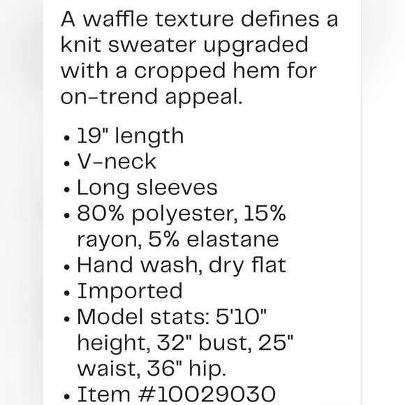 Lush Waffle knit top - Picture 4 of 5